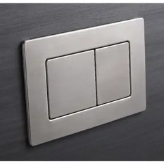 Панель змиву Koer KT-0612-02 240x160x10mm з нержавіючої сталі, кнопка квадратна SUS304 (KR6120)