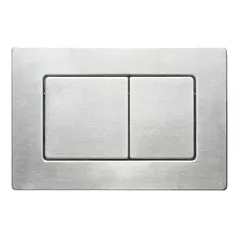 Панель змиву Koer KT-0612-02 240x160x10mm з нержавіючої сталі, кнопка квадратна SUS304 (KR6120)