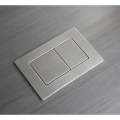 Панель змиву Koer KT-0612-02 240x160x10mm з нержавіючої сталі, кнопка квадратна SUS304 (KR6120)
