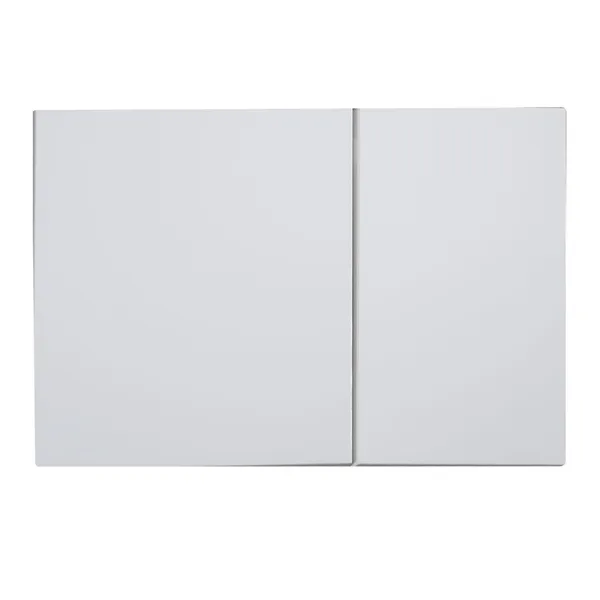 Панель змиву Koer KT-0610-03 240x160x32mmmm пластикова, кнопка квадратна (колір білий) (KR6134)