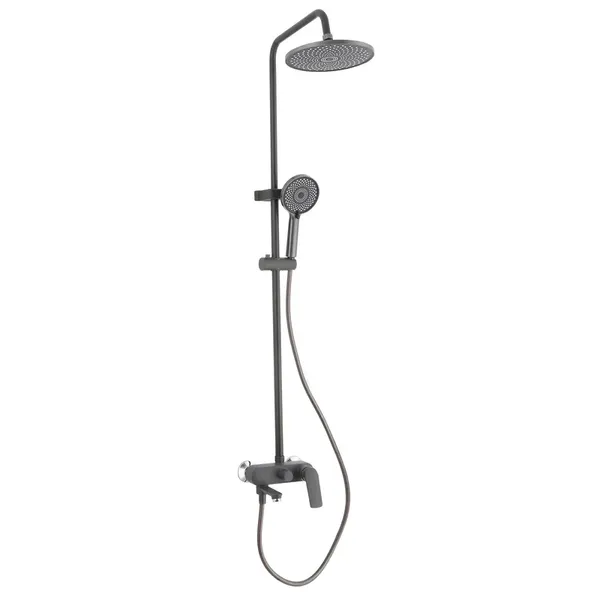 Душова колона зі змішувачем Plamix Lucas-008-J Graphite (Колір графіт) (PM6103)