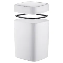 Відро для сміття сенсорне прямокутне Mixxus Wave-TC0314 White 14 л (колір білий) (MI8404)