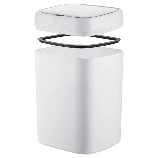 Відро для сміття сенсорне прямокутне Mixxus Wave-TC0314 White 14 л (колір білий) (MI8404)