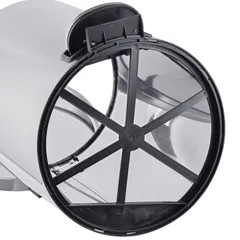 Відро для сміття з плавним закриттям кругле Mixxus Ellipse-TC0212 SS Color 12л (колір нержавійка) (MI8399)
