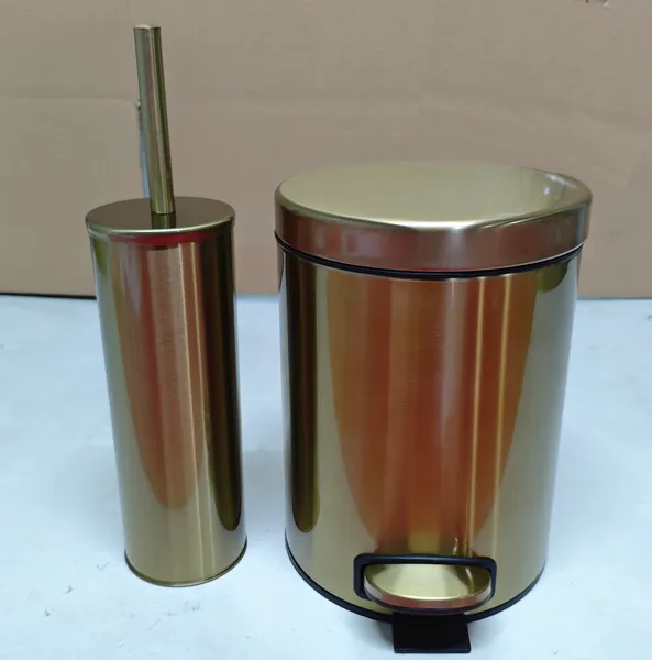 Йоржик для унітазу підлоговий Mixxus Ellipse-TB0202 Brushed Gold (колір матове золото) (MI8401)