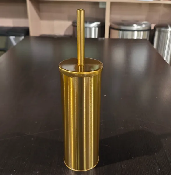 Йоржик для унітазу підлоговий Mixxus Ellipse-TB0202 Brushed Gold (колір матове золото) (MI8401)