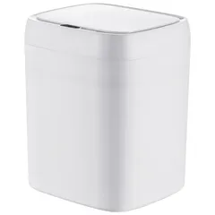 Відро для сміття сенсорне прямокутне Mixxus Wave-TC0212 White 12 л (колір білий) (MI8403)