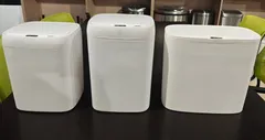 Відро для сміття сенсорне прямокутне Mixxus Wave-TC0212 White 12 л (колір білий) (MI8403)