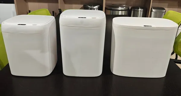 Відро для сміття сенсорне прямокутне Mixxus Wave-TC0212 White 12 л (колір білий) (MI8403)