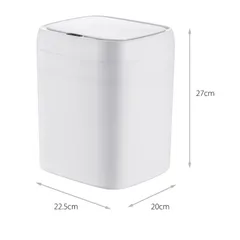 Відро для сміття сенсорне прямокутне Mixxus Wave-TC0212 White 12 л (колір білий) (MI8403)