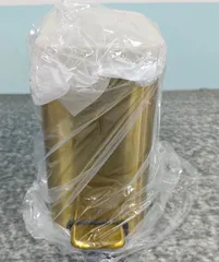Відро для сміття з плавним закриттям прямокутне Mixxus Premium Quadro-TC0105 Brushed Gold 5 л (колір матове золото) (MI8394)