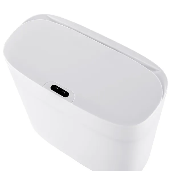 Відро для сміття сенсорне прямокутне Mixxus Wave-TC0414 White 14 л (колір білий) (MI8405)