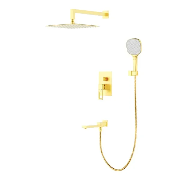 Душова система вбудована Koer KB-66009-12 3 функціі (Колір матове золото) (KR5992)