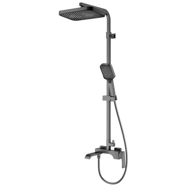 Душова колона зі змішувачем Koer KB-56037-07 3 функції (Колір графіт) (KR6002)