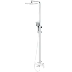 Душова колона зі змішувачем Koer KB-56009-04 3 функціі (Колір хром+білий) (KR5987)