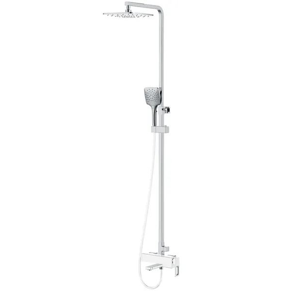 Душова колона зі змішувачем Koer KB-56009-04 3 функціі (Колір хром+білий) (KR5987)