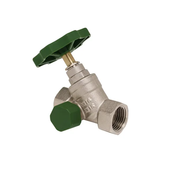 Вентиль косий Koer KR.285-15 запірно-регулювальний (KR5889)