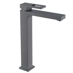 Змішувач для умивальника високий Koer KB-11009-07 (Колір графіт) (KR5978)