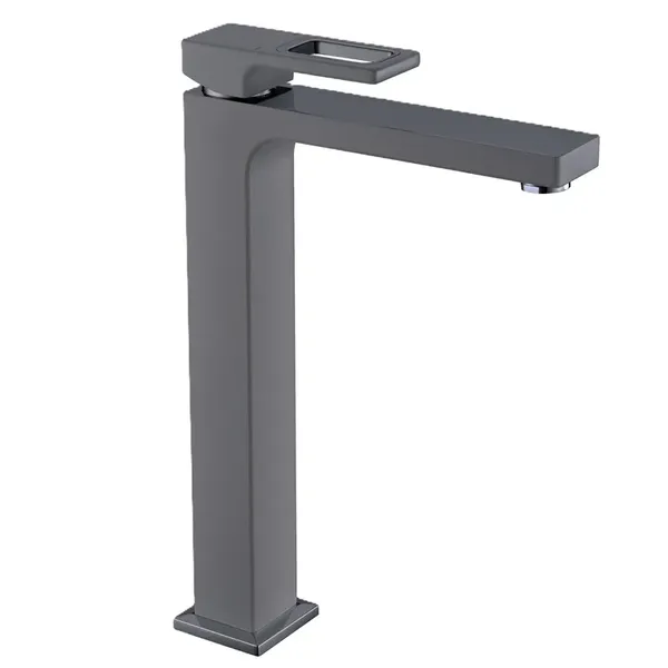 Змішувач для умивальника високий Koer KB-11009-07 (Колір графіт) (KR5978)