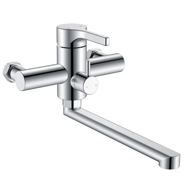 Змішувач для ванни Zerix Rex-006 (Euro) Chrome з нерж. сталі (Колір хром) (ZX6118)