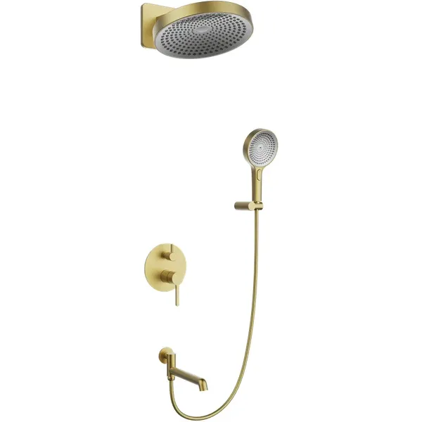 Вбудована душова система Koer KB-66029-12 3 функції (Колір матове золото) (KR5957)