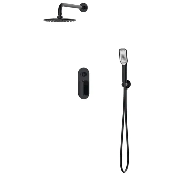 Вбудована душова система Koer KB-62028-05 2 функції (Колір чорний) (KR6009)