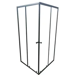 Душова кабіна без піддону Mixxus CUBIC SC01-90x90x185-TR GRAPHITE прозоре скло 4мм (MI6907)
