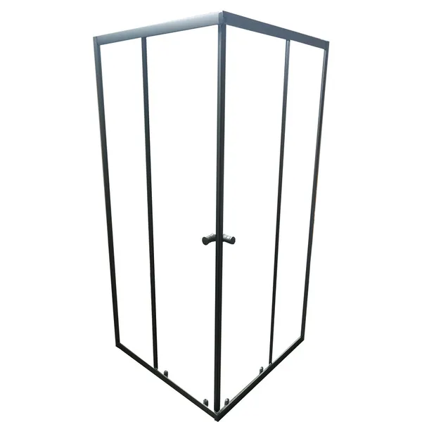Душова кабіна без піддону Mixxus CUBIC SC01-90x90x185-TR GRAPHITE прозоре скло 4мм (MI6907)