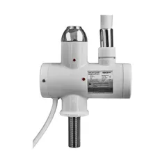 Проточний водонагрівач Zerix ELW21-F-WHITE 3,3 kW силіконовий вилив, на мийку (ZX5859)