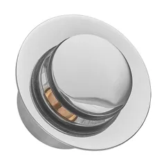 Донний клапан для раковини Zerix BV-04 1 1/4''  універсальний (з/без перел) СLICK-СLACK (Колір хром) (ZX6021)