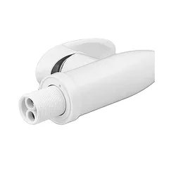 Змішувач для кухні PLAMIX CEZAR-011-B SET WHITE REFL.WHITE з силіконовим виливом, з підведенням (PM0718)