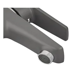 Змішувач для умивальника Plamix Oscar-001 Graphite (без підведення) (Колір графіт) (PM6097)