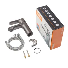 Змішувач для умивальника Haiba Milano 001 Graphite (HB4033)