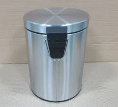 Відро для сміття кругле Zerix Solo-TC0105 SS Color 5 л колір нержавійка (ZX5897)