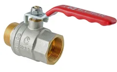 Кран кульовий ГШВ Koer Extreme KE.215-50 - 2" FM ручка "важіль" червона (KR5755)