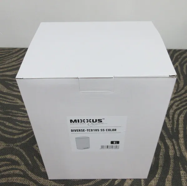 Відро для сміття з плавним закриттям овальне Mixxus Premium Diverse-TC0105 SS Color 5л колір наржавійка (MI7078)