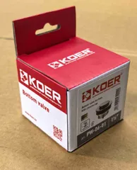 Донний клапан для ванни Koer PW-06-01 1 1/2'' автоматичний СLICK-СLACK (Колір хром) (KR5799)