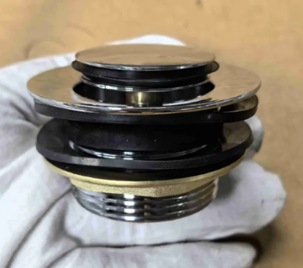 Донний клапан для ванни Koer PW-06-01 1 1/2'' автоматичний СLICK-СLACK (Колір хром) (KR5799)