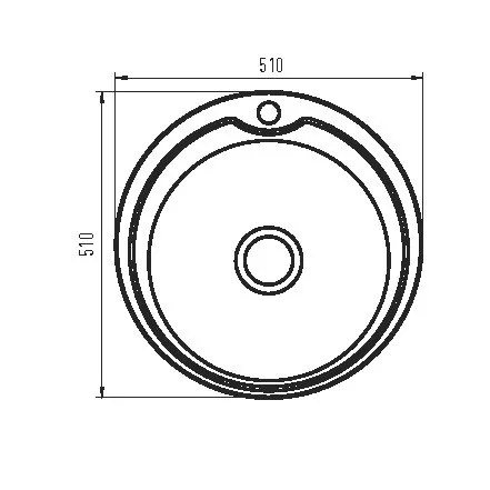 Кухонна мийка Zerix Z510-06-180D (decor) (ZM0585)