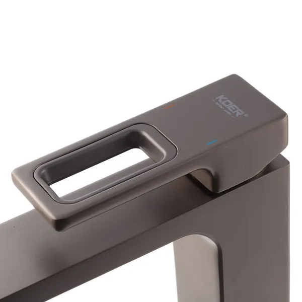 Змішувач для умивальника Koer KB-10009-07 (Колір графіт) (KR5976)