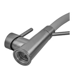 Змішувач для кухні з силіконовим виливом Zerix FUL-017 Graphite Refl.Gray з нерж. сталі SUS304 (кол.графіт) (ZX5996)