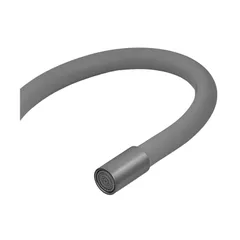 Змішувач для кухні з силіконовим виливом Champion EZA-011 Graphite REFL.Gray з нерж.сталі (вилив сірий) (CH6566)