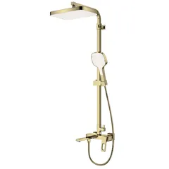 Душова колона зі змішувачем Koer KB-56031-12 3 функціі (Колір матове золото) (KR5974)