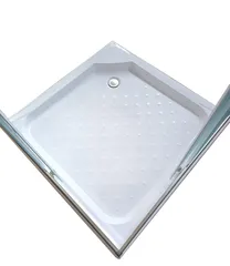 Душова кабіна з низьким піддоном Mixxus CUBIC SCT01-90x90x195-FB CHROME матове скло 4мм (MI6903)