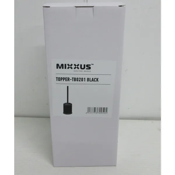 Йоржик для унітазу підлоговий Mixxus Topper-TB0201 Black колір чорний (MI7095)