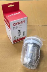 Донний клапан для раковини Koer PW-07-11 1 1/4'' з переливом автоматичний СLICK-СLACK (Біла керам.накл.) (KR5784)