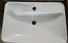 Раковина накладна Mixxus Premium BEVEL-0203 600х405х120mm з отвором під змішувач (MP6513)