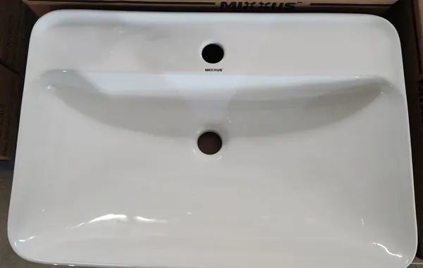 Раковина накладна Mixxus Premium BEVEL-0203 600х405х120mm з отвором під змішувач (MP6513)