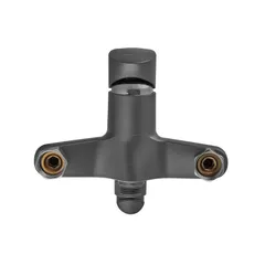 Змішувач для ванни Plamix CEZAR-006 EURO SET Graphite, зі шлангом, лійкою та кронштейном (PM0691)