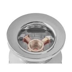 Донний клапан для раковини Zerix BV-02 1 1/4''  без переливу автоматичний СLICK-СLACK (Колір хром) (ZX6015)